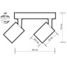 Светильник JAZZWAY PDL-R под лампу 2хGU10 макс. 2х15Вт BL 230В IP20 5049345